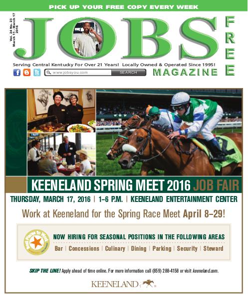 Jobs Magazine March 11 – March 17, 2016