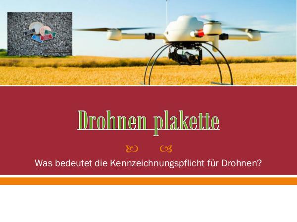 My first Magazine Drohnen plakette