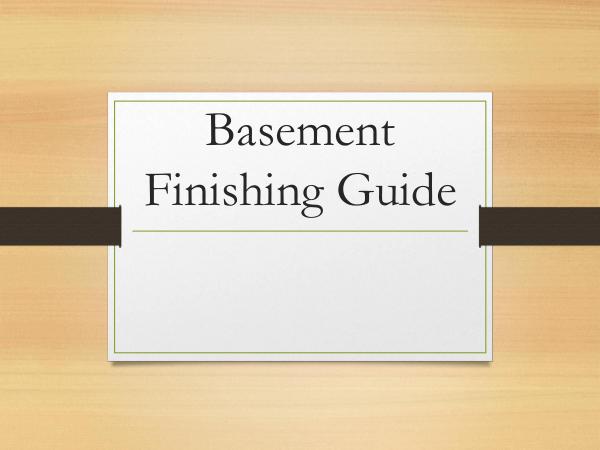 Basement Finishing Guide
