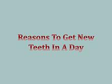 New Teeth in One Day Clinics