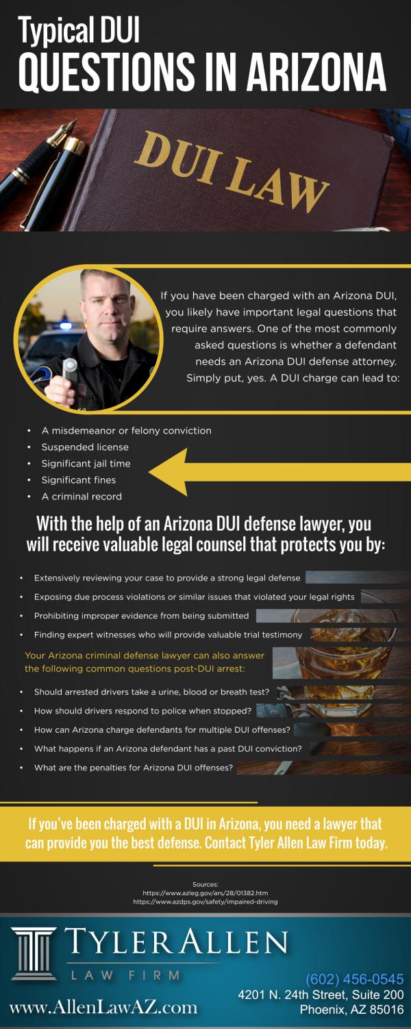 Typical DUI Questions in Arizona Typical DUI Questions in Arizona