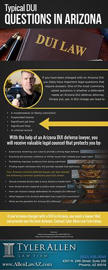 Typical DUI Questions in Arizona