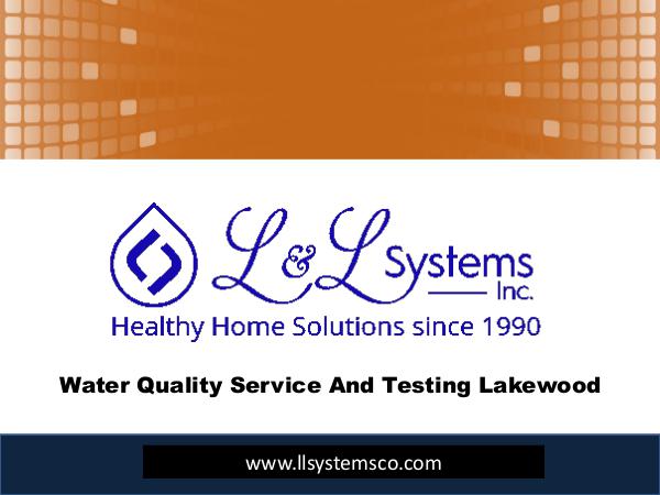 Water Quality Service And Testing Lakewood