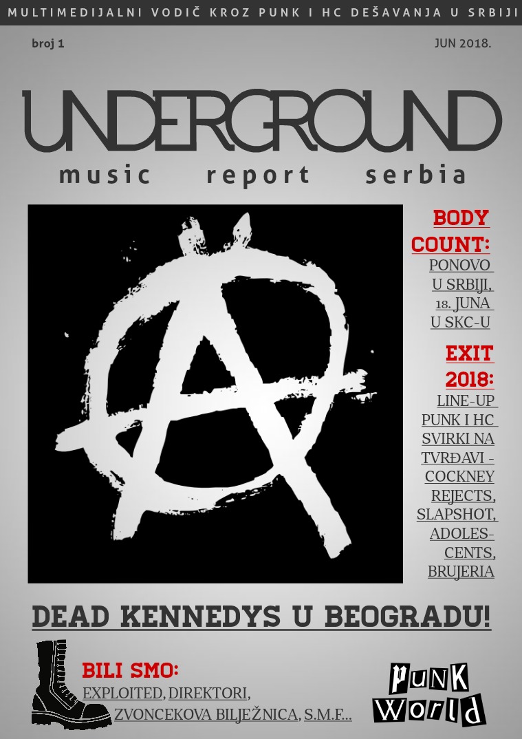 Underground Music Report Serbia: Punk i HC jun 2018