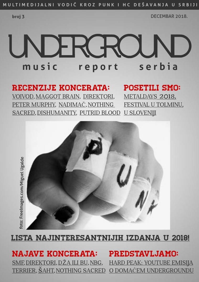 Underground Music Report Serbia: Punk i HC decembar 2018