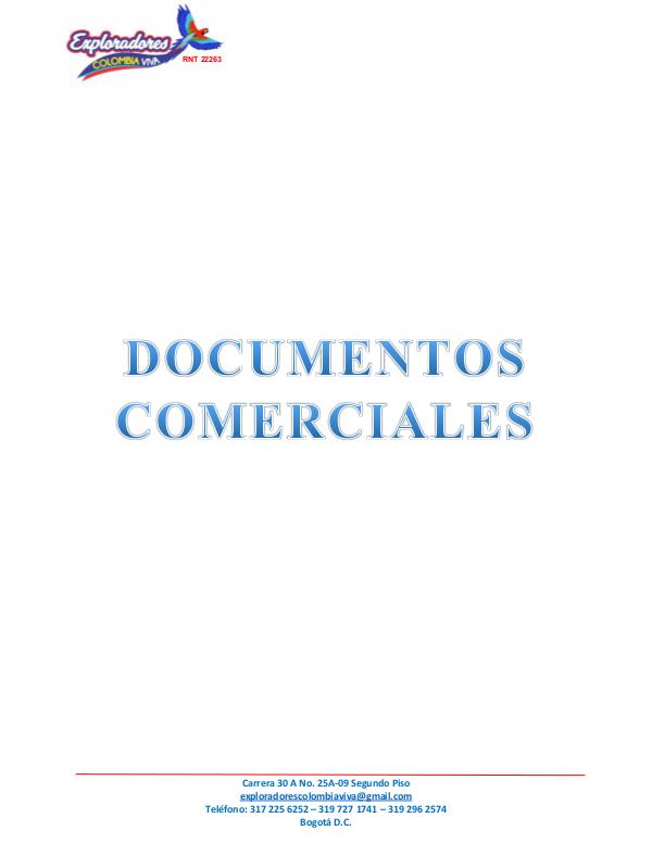 Documentos Comerciales Documentos Comerciales