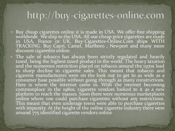Buy Discount Cigarettes - Cheap Cigarettes online Buy Discount Cigarettes - Cheap Cigarettes online