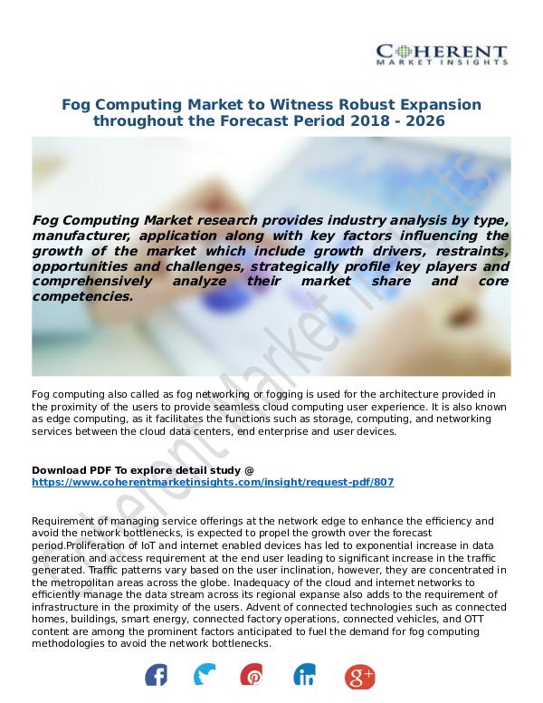 ICT RESEARCH REPORTS Fog-Computing-Market