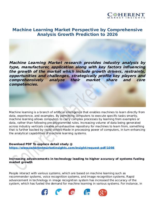 ICT RESEARCH REPORTS Machine-Learning-Market