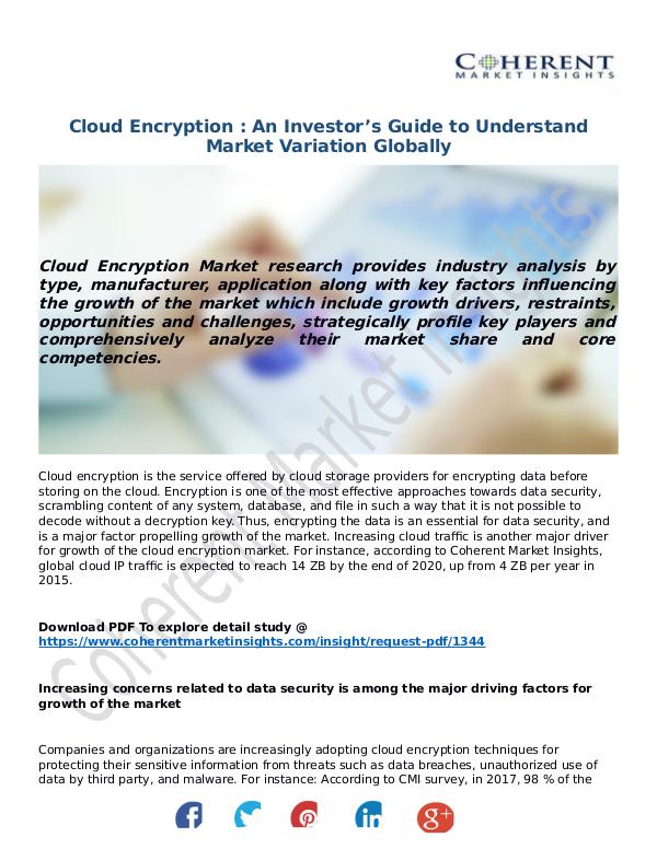 ICT RESEARCH REPORTS Cloud-Encryption-Market