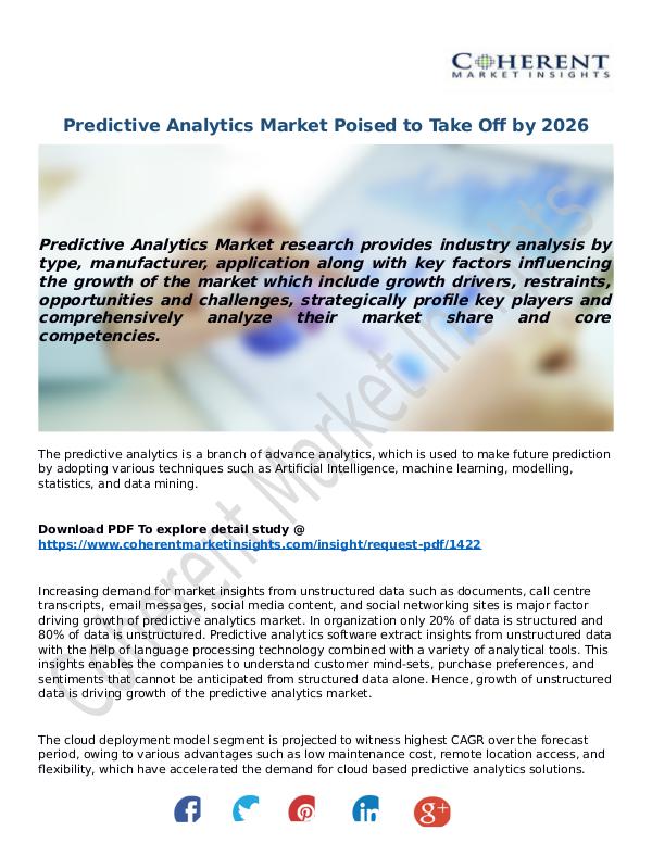 ICT RESEARCH REPORTS Predictive-Analytics-Market