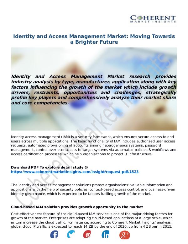 ICT RESEARCH REPORTS Identity-and-Access-Management-Market