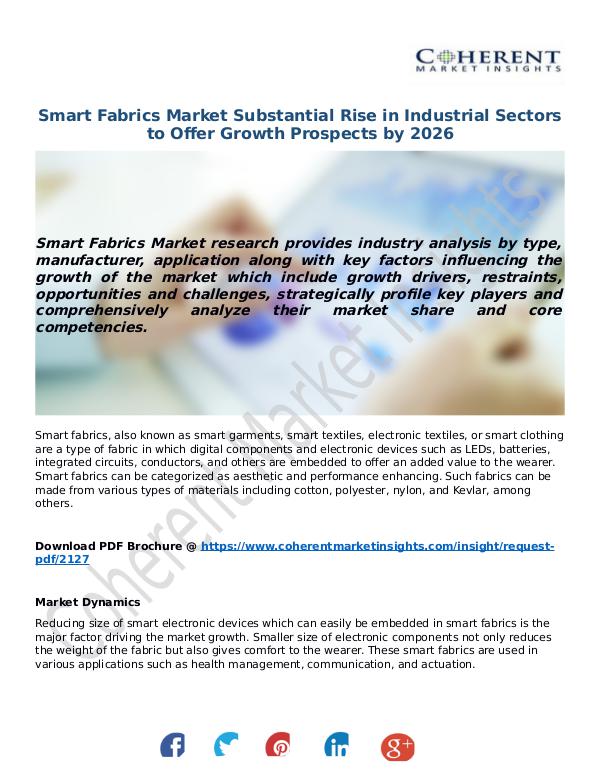 ICT RESEARCH REPORTS Smart-Fabrics-Market