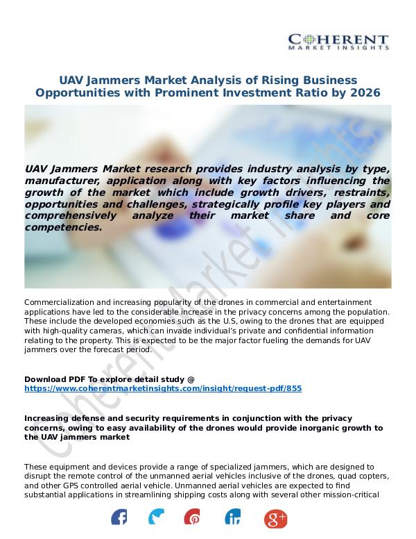 ICT RESEARCH REPORTS UAV-Jammers-Market