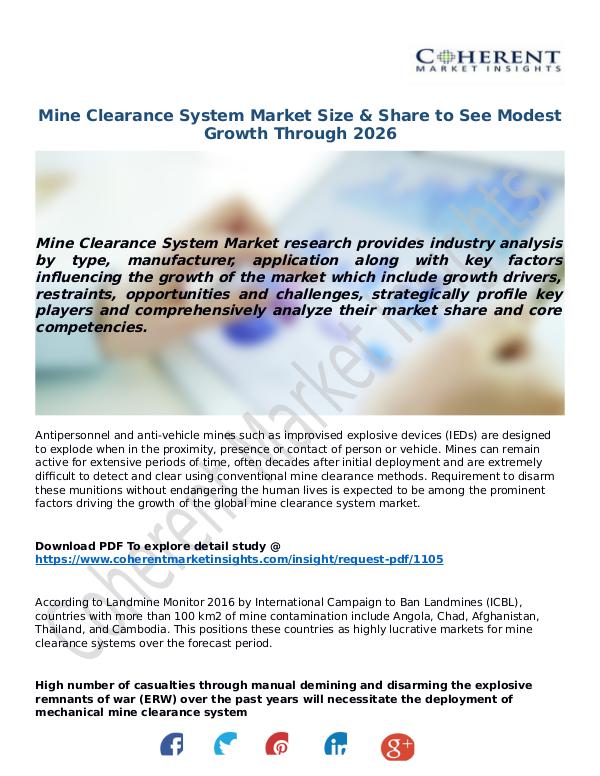ICT RESEARCH REPORTS Mine-Clearance-System-Market