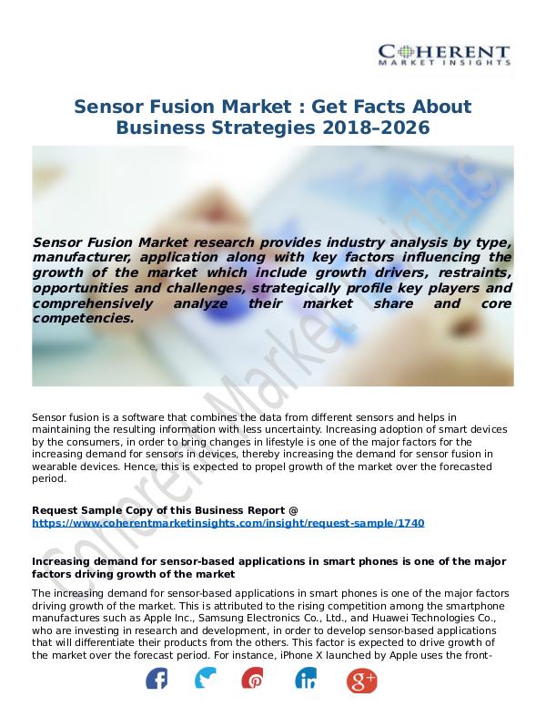 ICT RESEARCH REPORTS Sensor-Fusion-Market