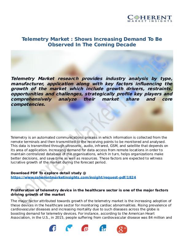 ICT RESEARCH REPORTS Telemetry-Market