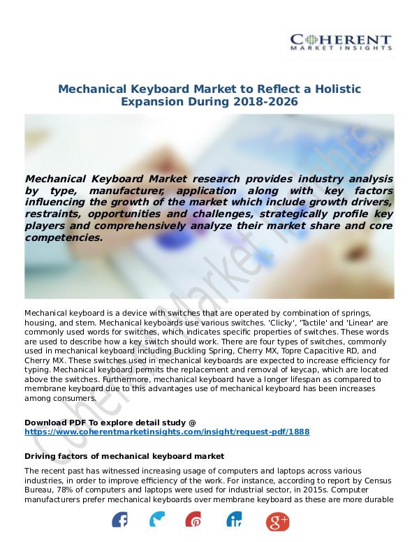 ICT RESEARCH REPORTS Mechanical-Keyboard-Market