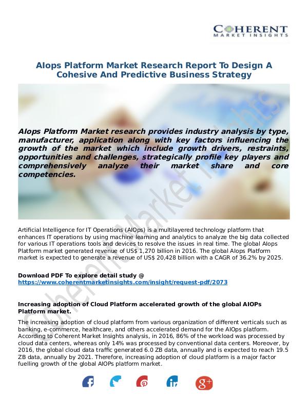 ICT RESEARCH REPORTS AIops-Platform-Market