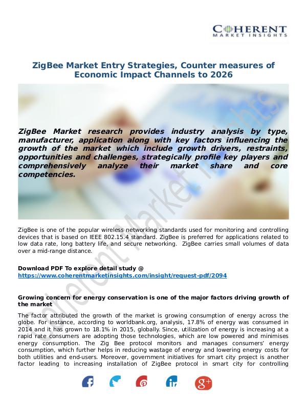 ICT RESEARCH REPORTS ZigBee-Market