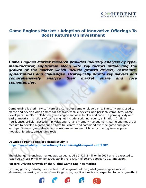 ICT RESEARCH REPORTS Game-Engines-Market