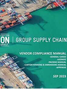 Supply Chain Vendor Manual