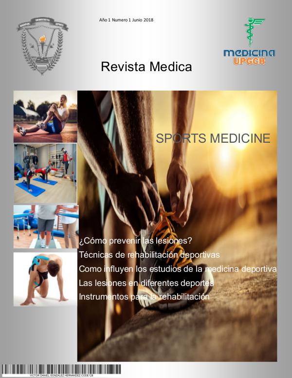 SPORTS MEDICINE Revista medica. Gonzalez Hernandez Victor Daniel 1