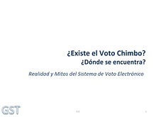 Sobre el voto chimbo noviembre 2013