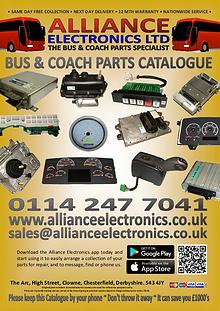 Bus and Coach Parts Catalogue from Alliance Electronics 2018