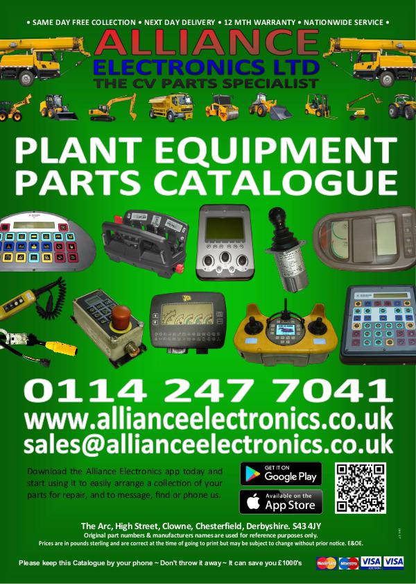 Alliance Electronics Ltd Plant Equipment Parts Catalogue 2016 Alliance Electronics Ltd Plant Equipment Parts Cat