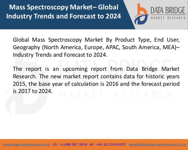 Market Research on Global Microsurgery Market – Industry Trends 2018 Global Mass Spectroscopy Market