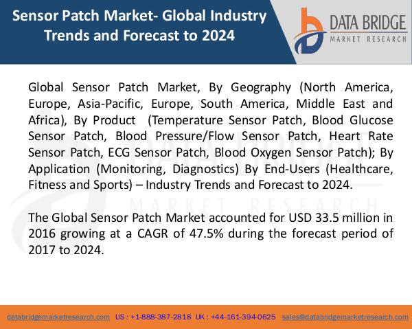 Market Research on Global Microsurgery Market – Industry Trends 2018 Global Sensor Patch Market
