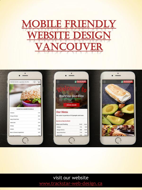 Trackstar Web Design Mobile Friendly Website Design Vancouver