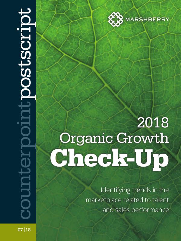 2018 MarshBerry Organic Growth Check-up 2018 MarshBerry Organic Growth Check-up