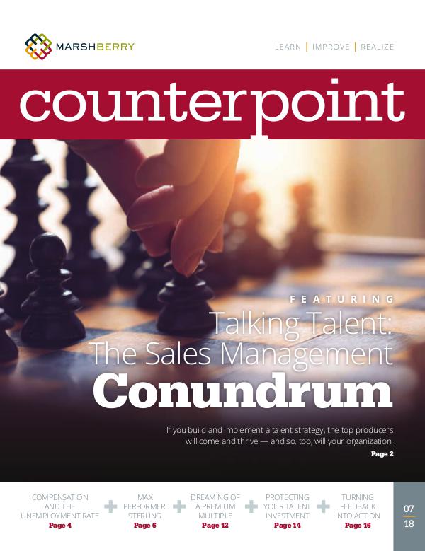 MarshBerry CounterPoint_Talent Mgt - July 2018 MarshBerry CounterPoint_Talent Mgt - July 2018