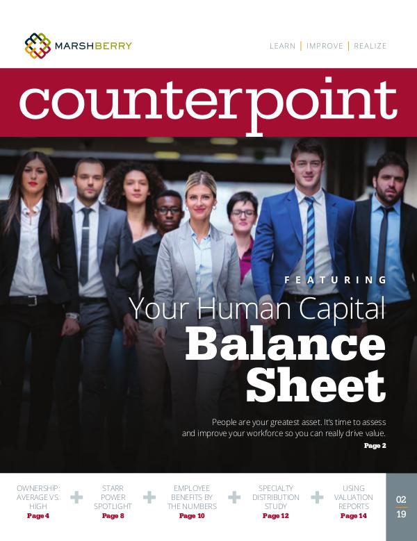 MarshBerry CounterPoint_Human Capital - FEB 2019 MarshBerry CounterPoint_Human Capital - FEB 2019