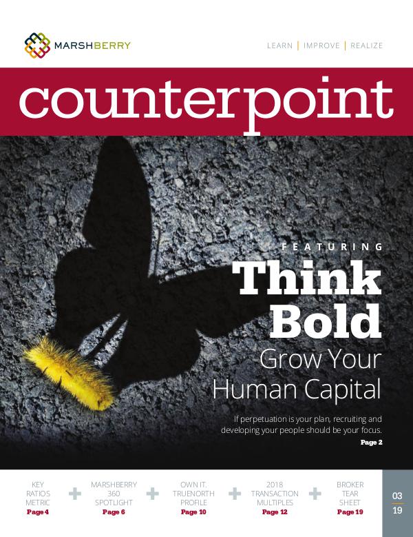 MarshBerry CounterPoint_Think Bold - MAR 2019 MarshBerry CounterPoint_Think Bold - MAR 2019