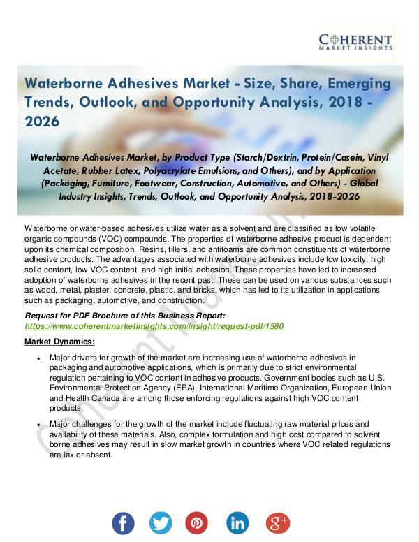 Waterborne Adhesives Industry Analysis by Sales, Revenue, Production Waterborne Adhesives Market Growth Analysis and Ou