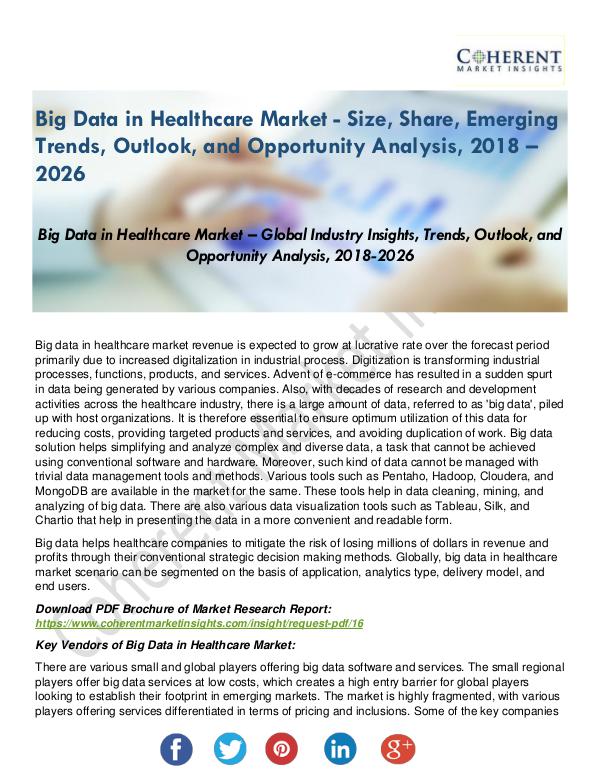 Healthcare and Pharmaceutical Big Data in Healthcare Industry Analysis by Techno