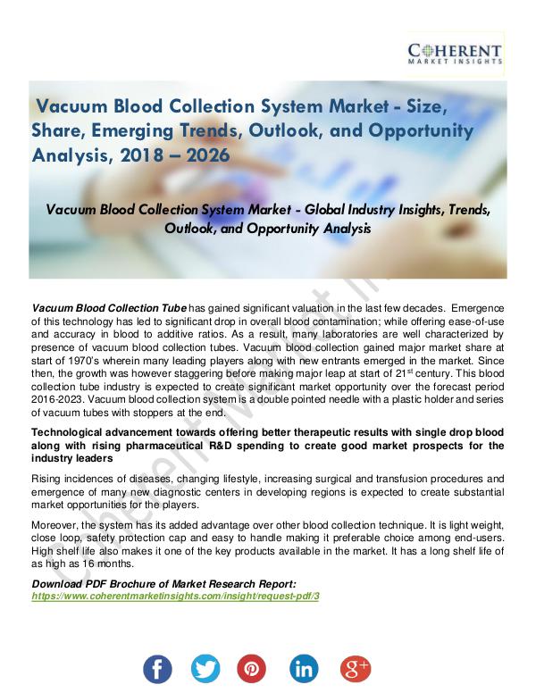 Vacuum Blood Collection System Market by Applicati
