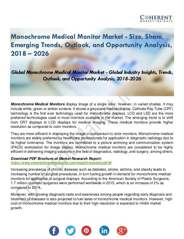 Monochrome Medical Monitor Market Analysis by Prod