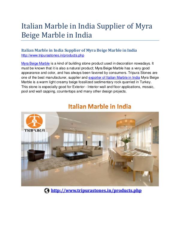 Italian Marble in India Supplier of Myra Beige Marble in India Italian Marble in India Supplier of Myra Beige Mar