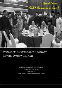 Annual Report MPP 2012/2013: Special Edition FUHA Representative Council Nov 2013