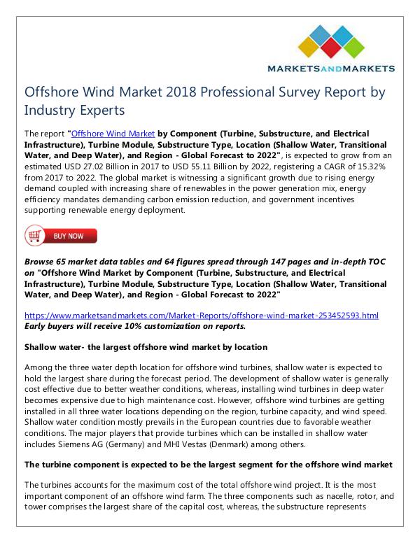 Energy and Power Offshore Wind Market