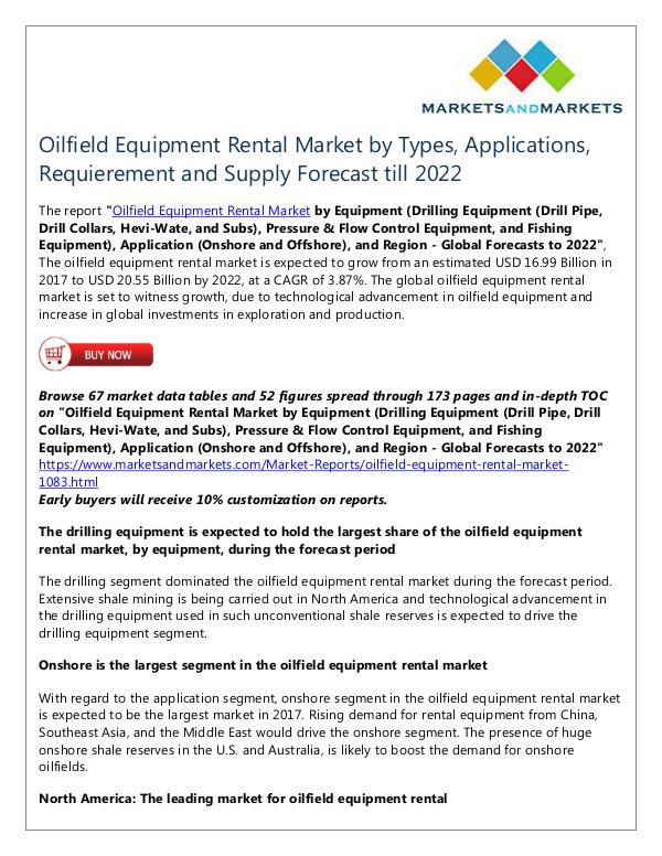Energy and Power Oilfield Equipment Rental Market