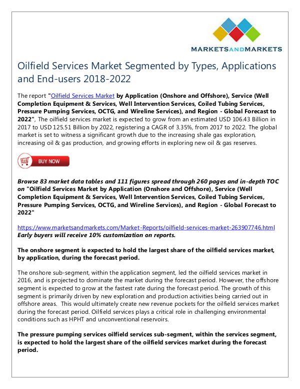 Energy and Power Oilfield Services Market