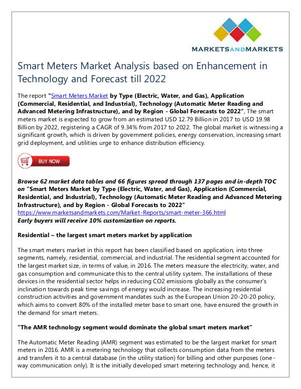 Energy and Power Smart Meters Market
