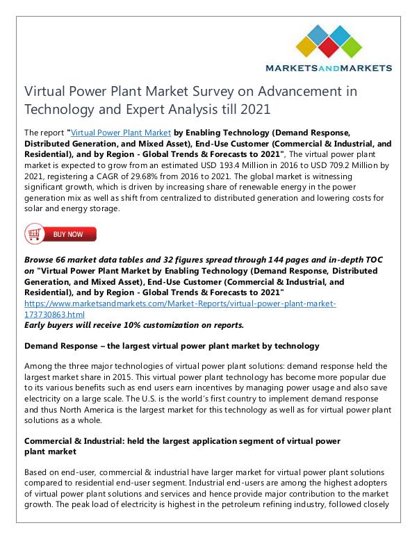 Energy and Power Virtual Power Plant Market
