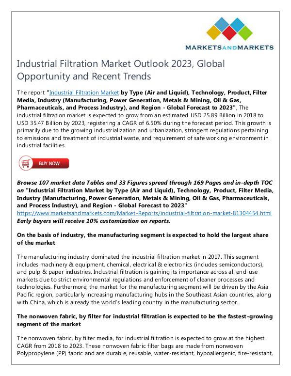 Energy and Power Industrial Filtration Market
