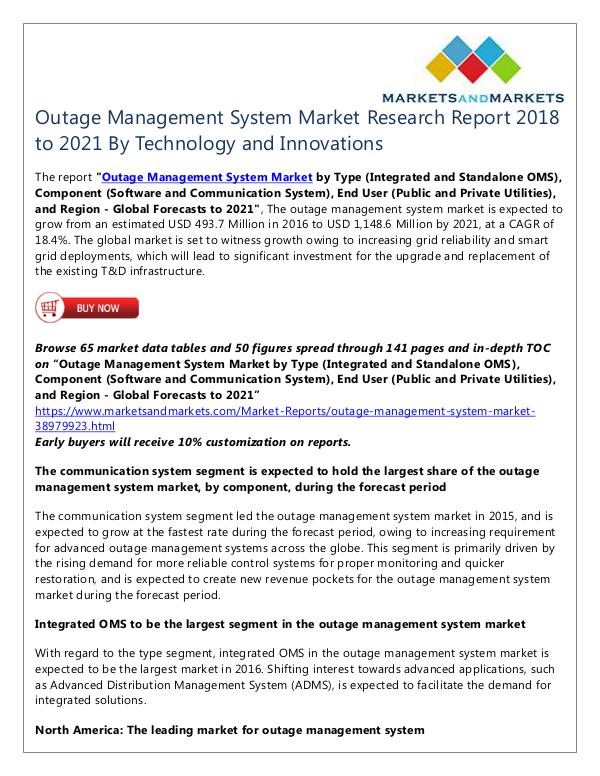 Energy and Power Outage Management System Market